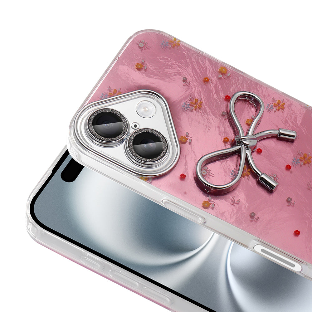 Apple iPhone 16 Plus Kılıf Kamera Korumalı Figürlü Zore Ponti Silikon Kapak Açık Mavi