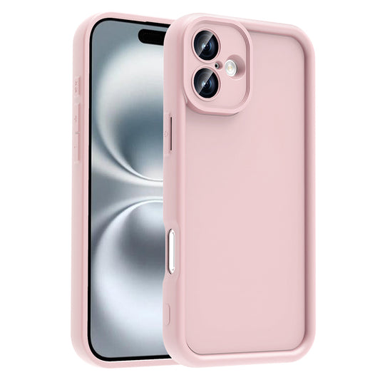 Apple iPhone 16 Plus Kılıf Kamera Korumalı Zore Ananas Kapak Pembe