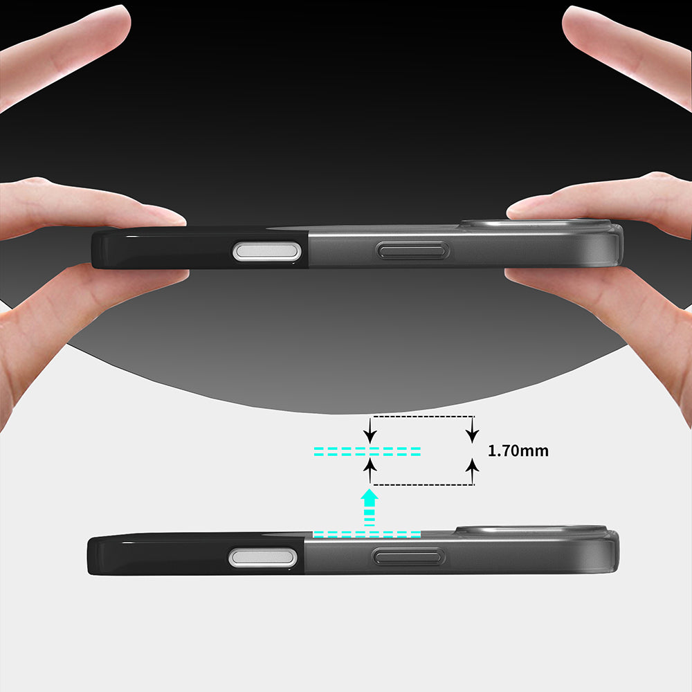 Apple iPhone 16 Plus Kılıf M-Safe Şarj Özellikli Mıknatıslı Zore Duble Kapak Siyah