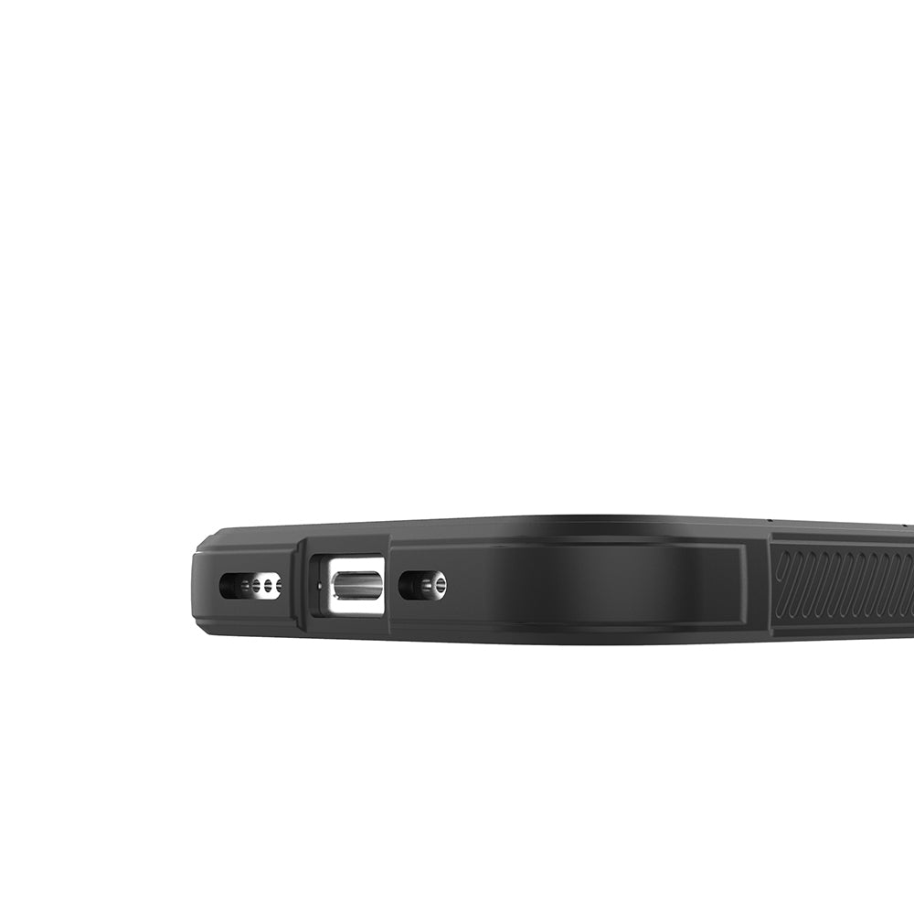 Apple iPhone 16 Pro Kılıf Esnek TPU Oyuklu Arka Yüzey Tasarımlı Zore Etnik Silikon Kapak Koyu Yeşil