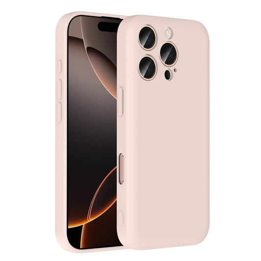 Apple iPhone 16 Pro Kılıf Kamera Korumalı Kartlık Hazneli Zore Vitra Kapak Pembe