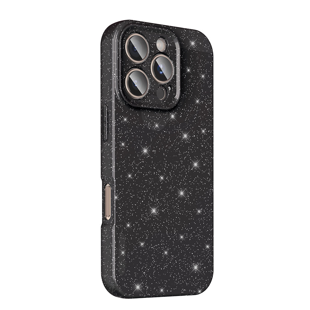 Apple iPhone 16 Pro Kılıf Kamera Korumalı Simli Lüks Zore Koton Kapak Gümüş