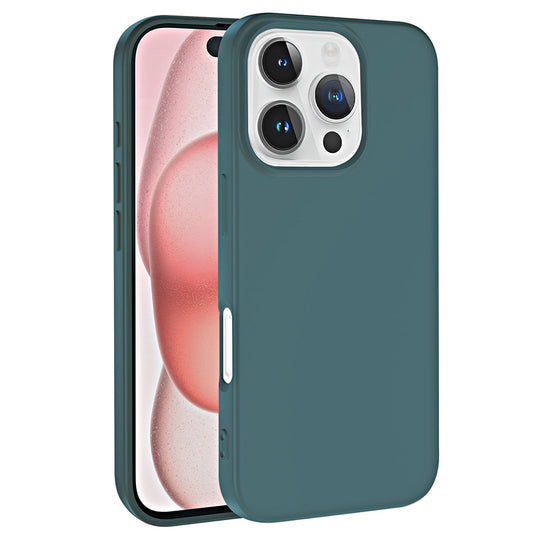 Apple iPhone 16 Pro Kılıf Zore LSR Lansman Kapak Koyu Yeşil