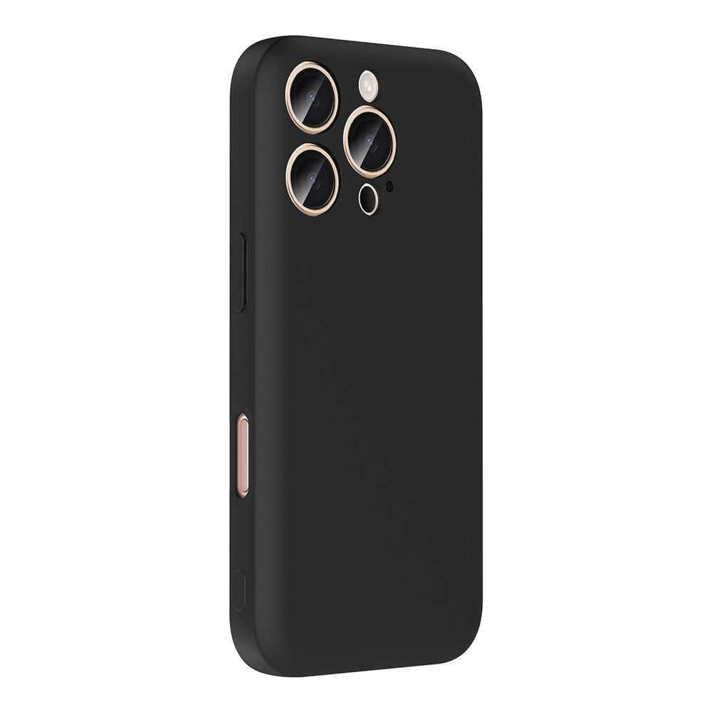 Apple iPhone 16 Pro Max Kılıf Kamera Korumalı Kartlık Hazneli Zore Vitra Kapak Pembe