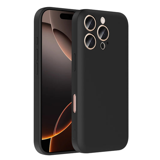 Apple iPhone 16 Pro Max Kılıf Kamera Korumalı Kartlık Hazneli Zore Vitra Kapak Siyah