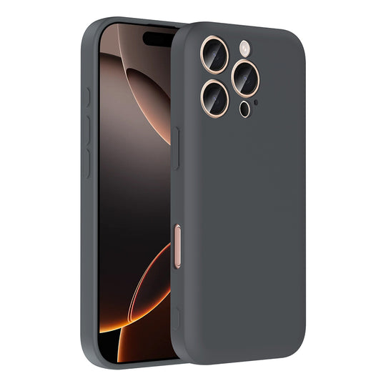 Apple iPhone 16 Pro Max Kılıf Kamera Korumalı Kartlık Hazneli Zore Vitra Kapak Gri