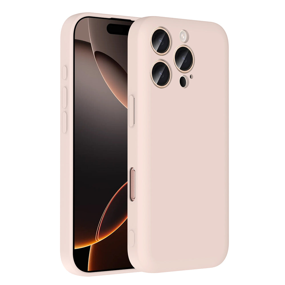 Apple iPhone 16 Pro Max Kılıf Kamera Korumalı Kartlık Hazneli Zore Vitra Kapak Pembe