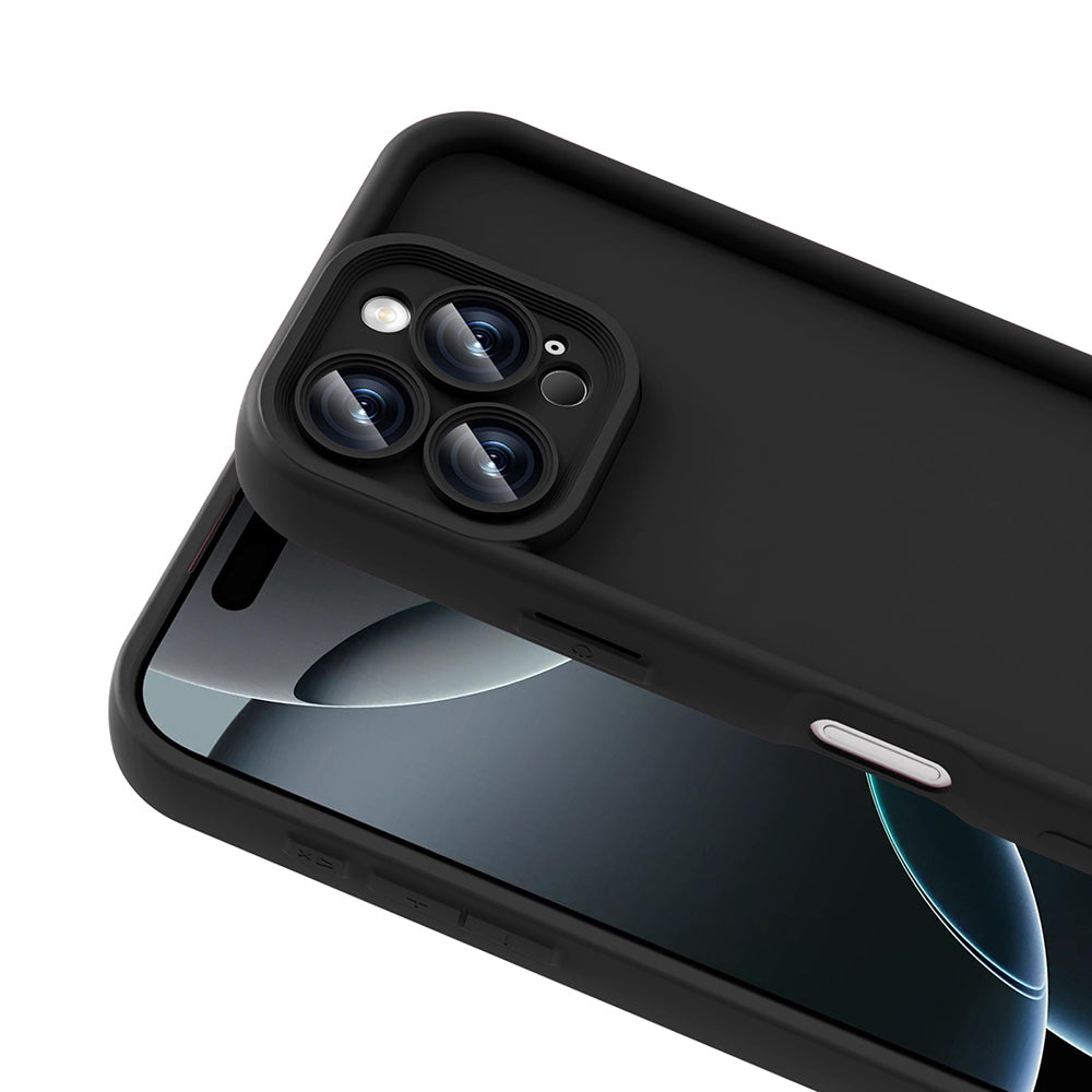 Apple iPhone 16 Pro Max Kılıf Kamera Korumalı Zore Ananas Kapak Mürdüm