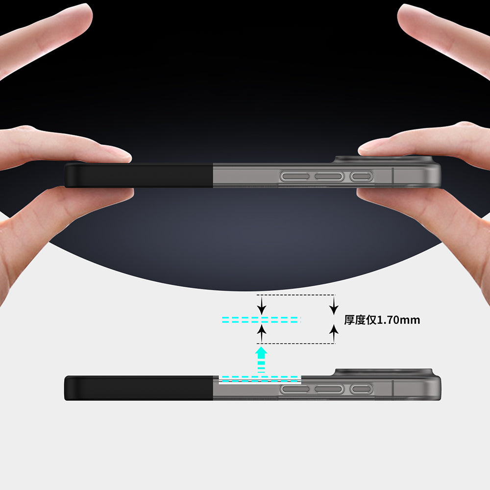 Apple iPhone 16 Pro Max Kılıf M-Safe Şarj Özellikli Mıknatıslı Zore Duble Kapak Gri