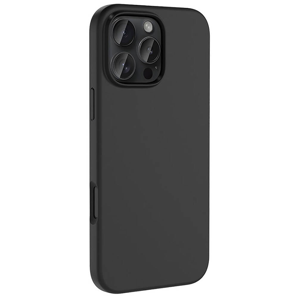 Apple iPhone 16 Pro Max Kılıf M-safe Şarj Özellikli Sıvı Teknolojili Silinebilir Sert Zore Kivi Kapak Lacivert