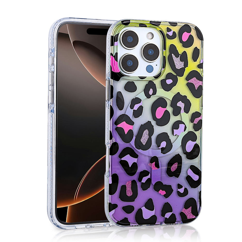 Apple iPhone 16 Pro Max Kılıf M-safe Şarj Özellikli Zore Jago Kapak Siyah-Kahverengi