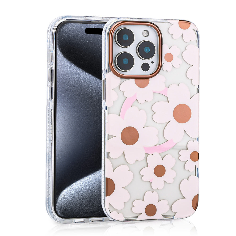 Apple iPhone 16 Pro Max Kılıf M-safe Şarj Özellikli Zore Papat Kapak Pembe