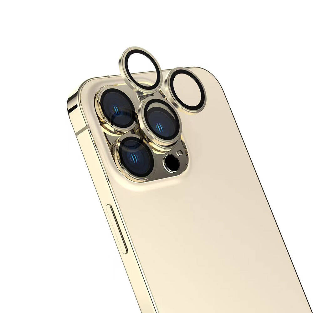 Apple iPhone 16 Pro Max Zore Safir CL-15 Parmak İzi Bırakmayan Anti-Reflective Kamera Lens Koruyucu Gümüş