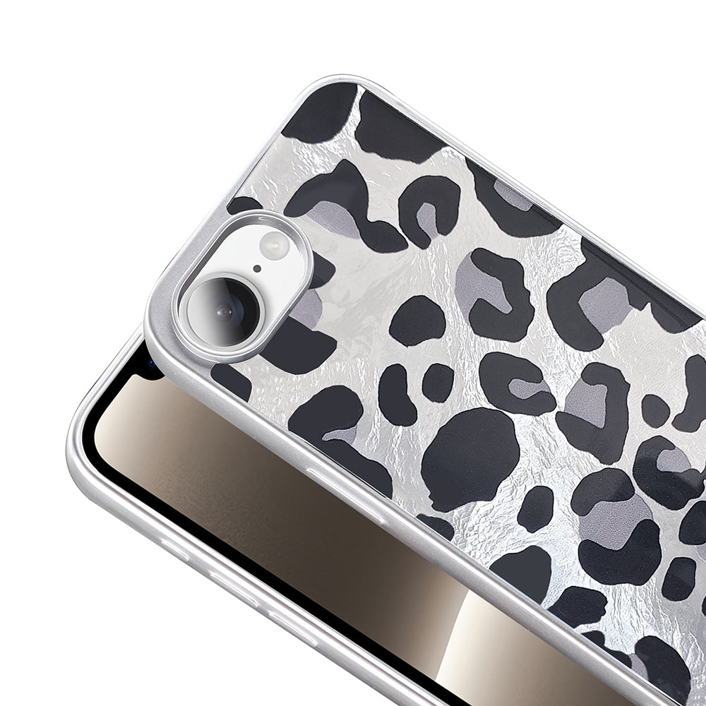 Apple iPhone 16E Kılıf Desenli Zore Mep Kapak Gold Leopar
