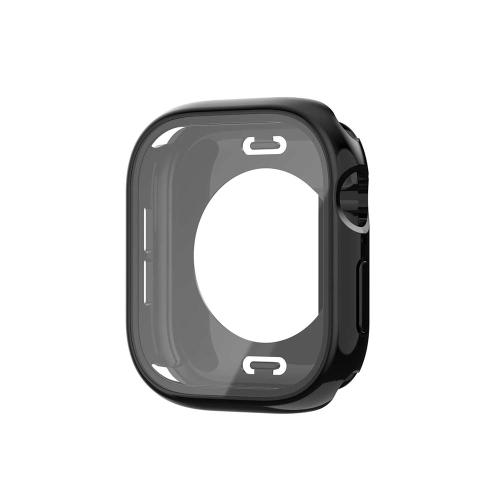 Apple Watch 10 42mm 360 Derece Korumalı Kasa ve Ekran Koruyucu Zore Watch Gard 12 Siyah