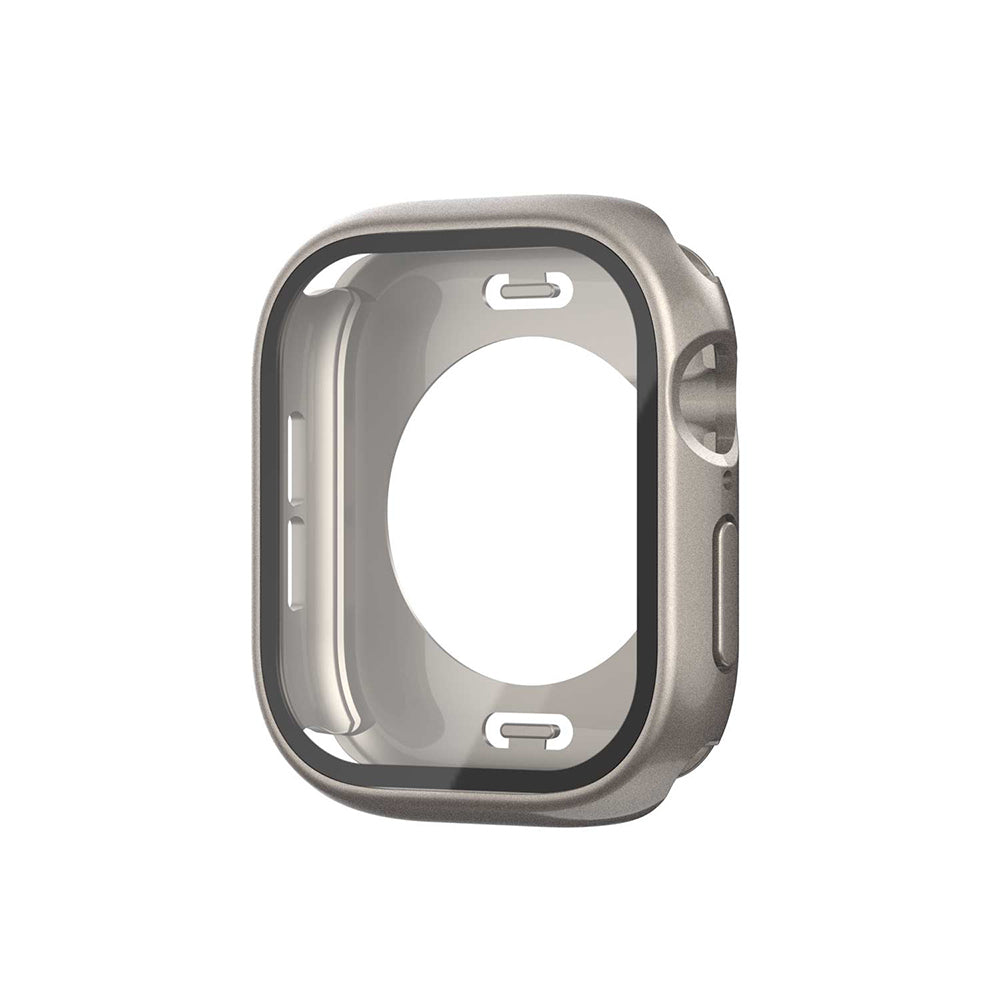 Apple Watch 10 42mm 360 Derece Korumalı Kasa ve Ekran Koruyucu Zore Watch Gard 12 Starlight