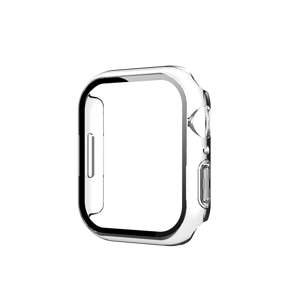 Apple Watch 10 42mm Şeffaf Kasa ve Ekran Koruyucu Zore Watch Gard 13 Siyah