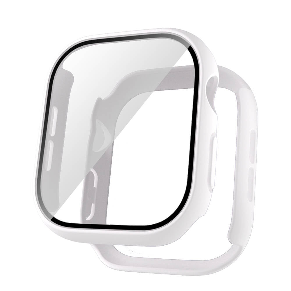 Apple Watch 10 46mm Sert PC Kasa ve Ekran Koruyucu Zore Watch Gard 35 Pembe