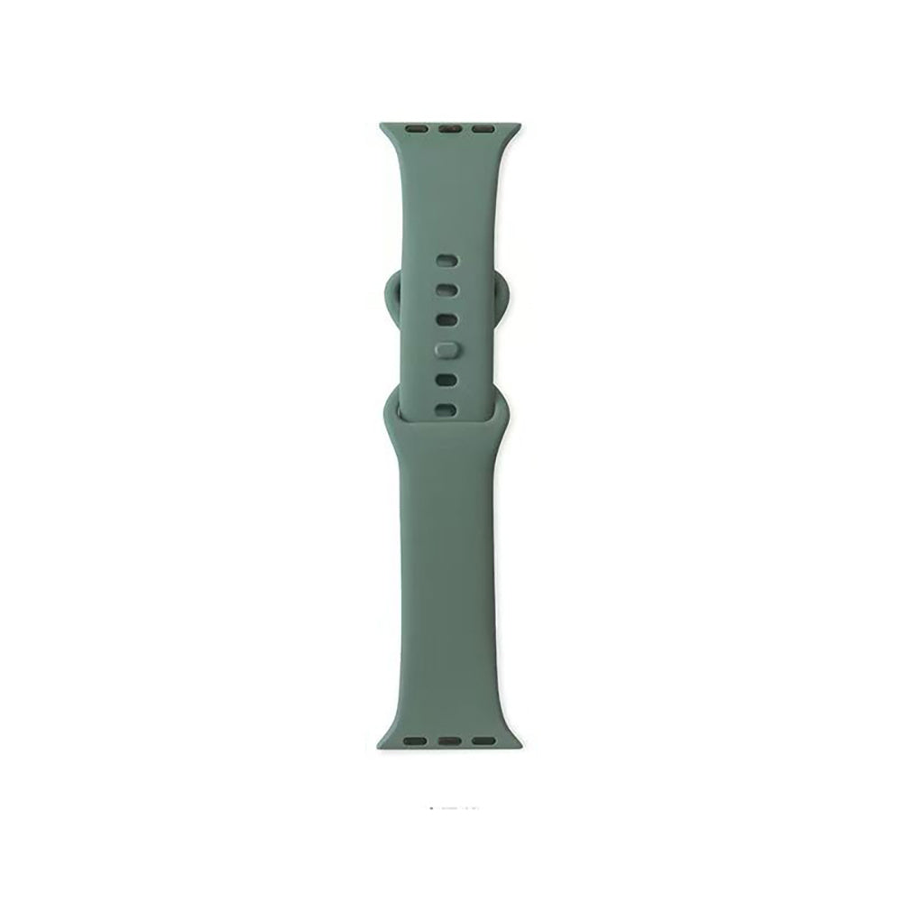 Apple Watch 10 46mm Zore KRD-131 Silikon Kordon Strap Kayış Koyu Kırmızı