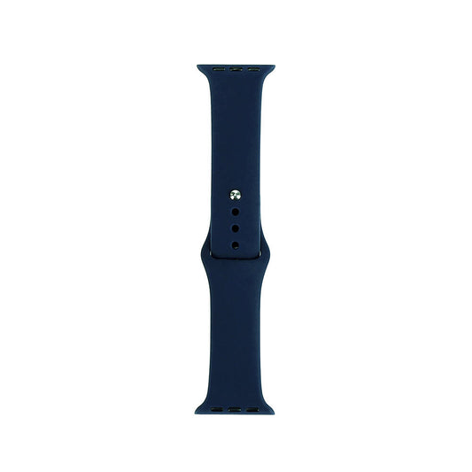 Apple Watch 38mm Band Serisi Klasik Kordon Silikon Strap Kayış Deep Blue