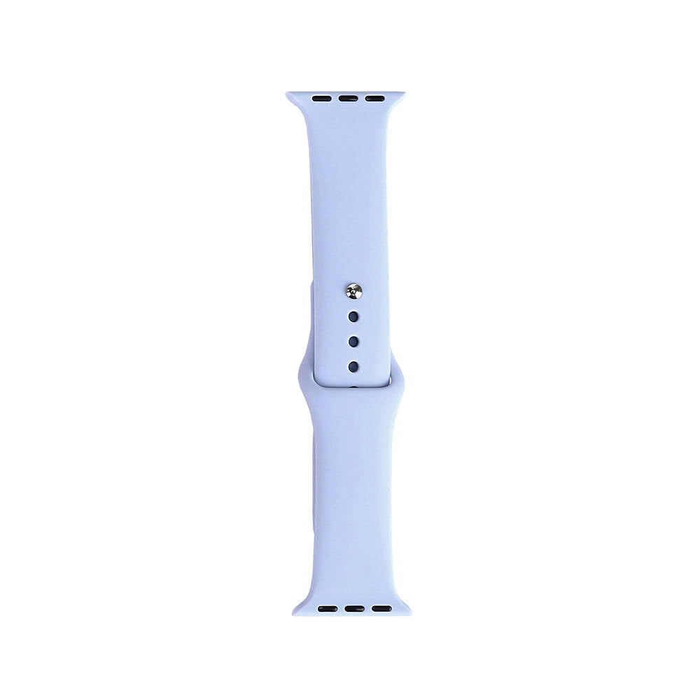 Apple Watch 38mm Band Serisi Klasik Kordon Silikon Strap Kayış Light Lavender
