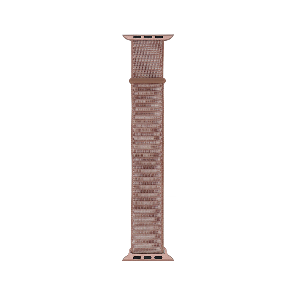 Apple Watch 38mm Kordon Band-03 Serisi Hasır Strap Kayış Rose Pembe