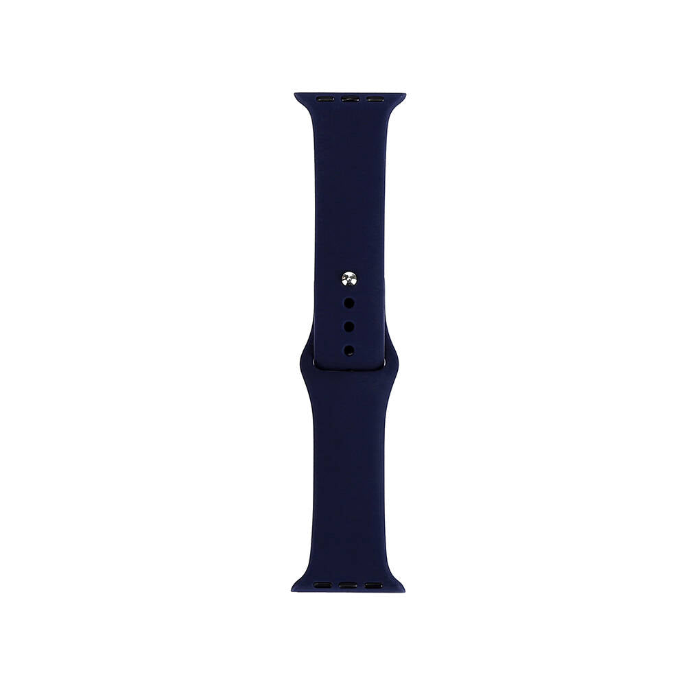 Apple Watch 40mm Band Serisi Klasik Kordon Silikon Strap Kayış Midnight Blue