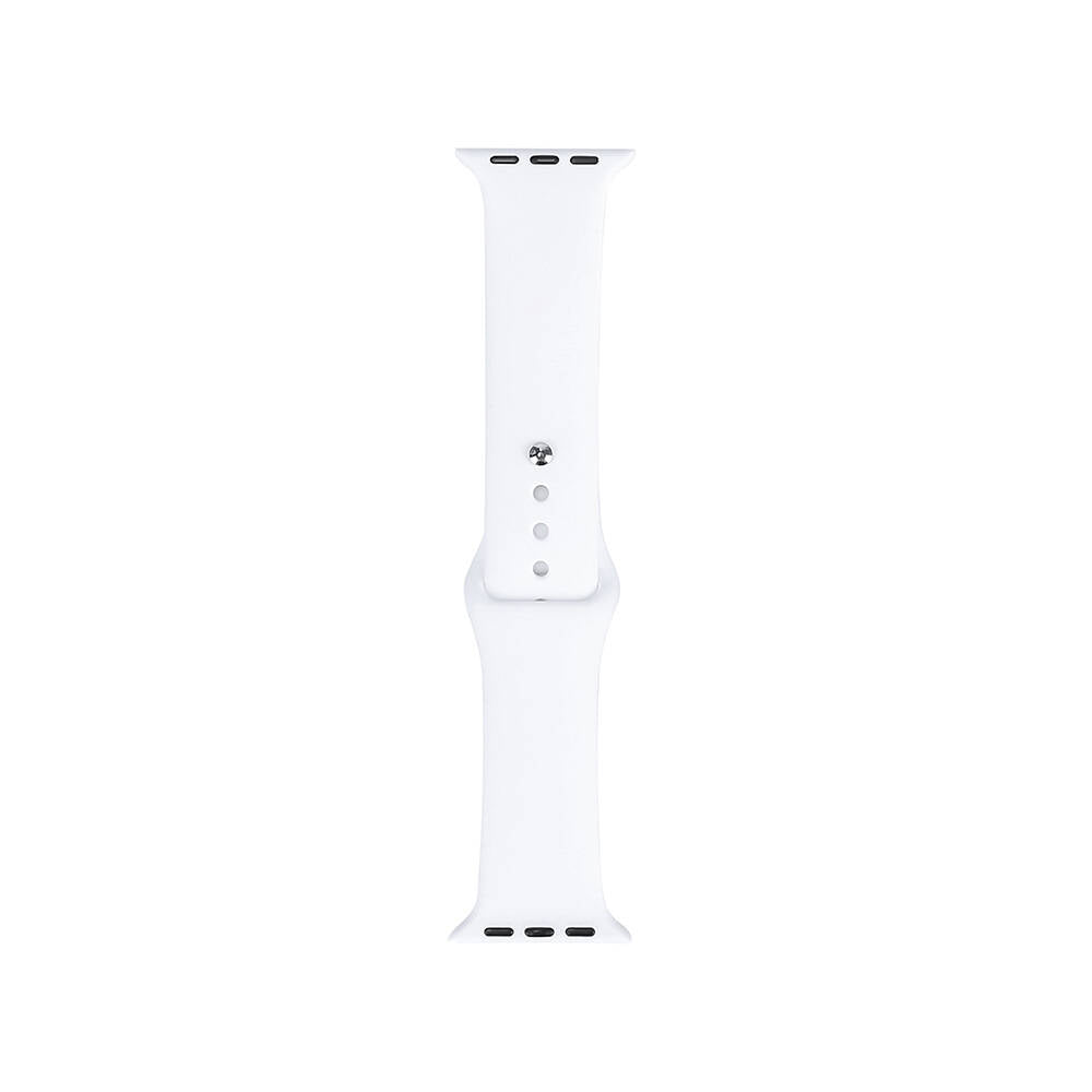 Apple Watch 40mm Band Serisi Klasik Kordon Silikon Strap Kayış Beyaz