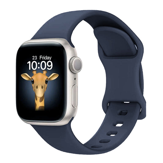 Apple Watch 7 41mm Zore KRD-131 Silikon Kordon Strap Kayış Lacivert