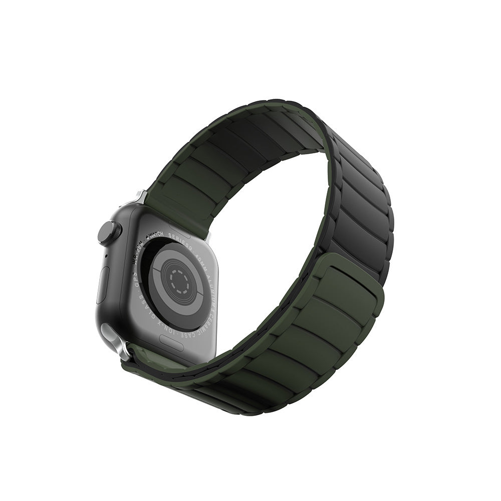 Apple Watch 7 45mm Zore KRD-122 Silikon Kordon Strap Kayış Mint Lila