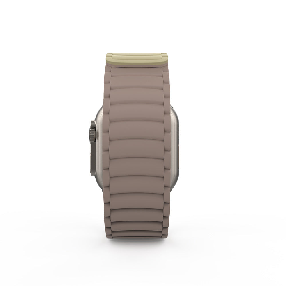 Apple Watch Ultra 49mm Zore KRD-122 Silikon Kordon Strap Kayış Siyah-Gri