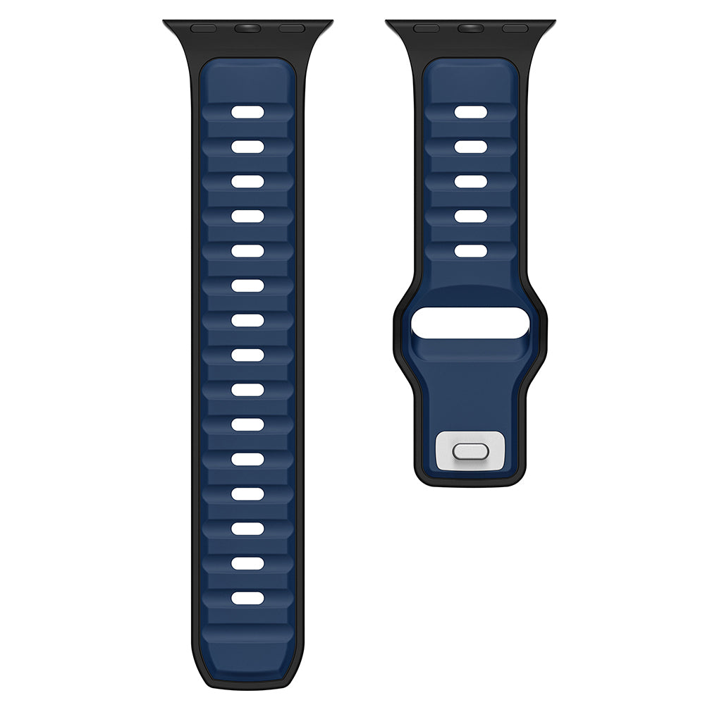 Apple Watch Ultra 49mm Zore KRD-135 Silikon Kordon Strap Kayış Açık Yeşil-Gri