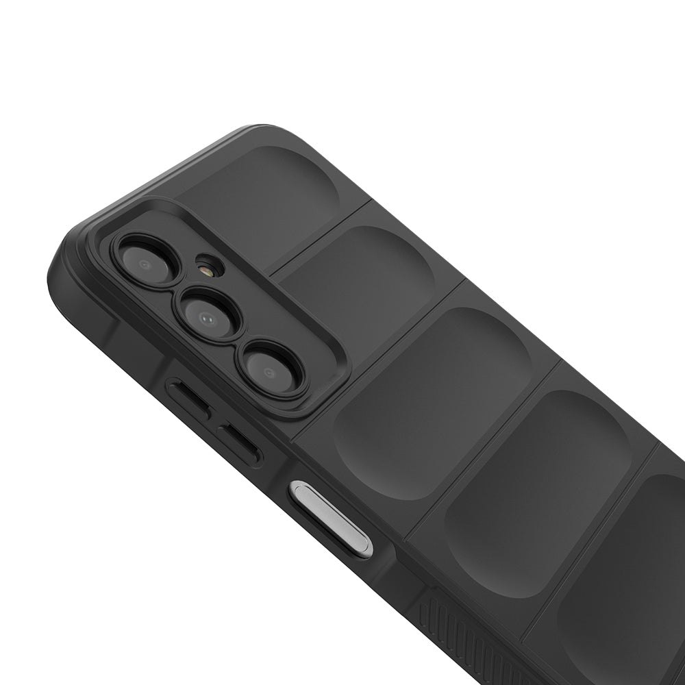 Galaxy A16 Kılıf Esnek TPU Oyuklu Arka Yüzey Tasarımlı Zore Etnik Silikon Kapak Koyu Yeşil