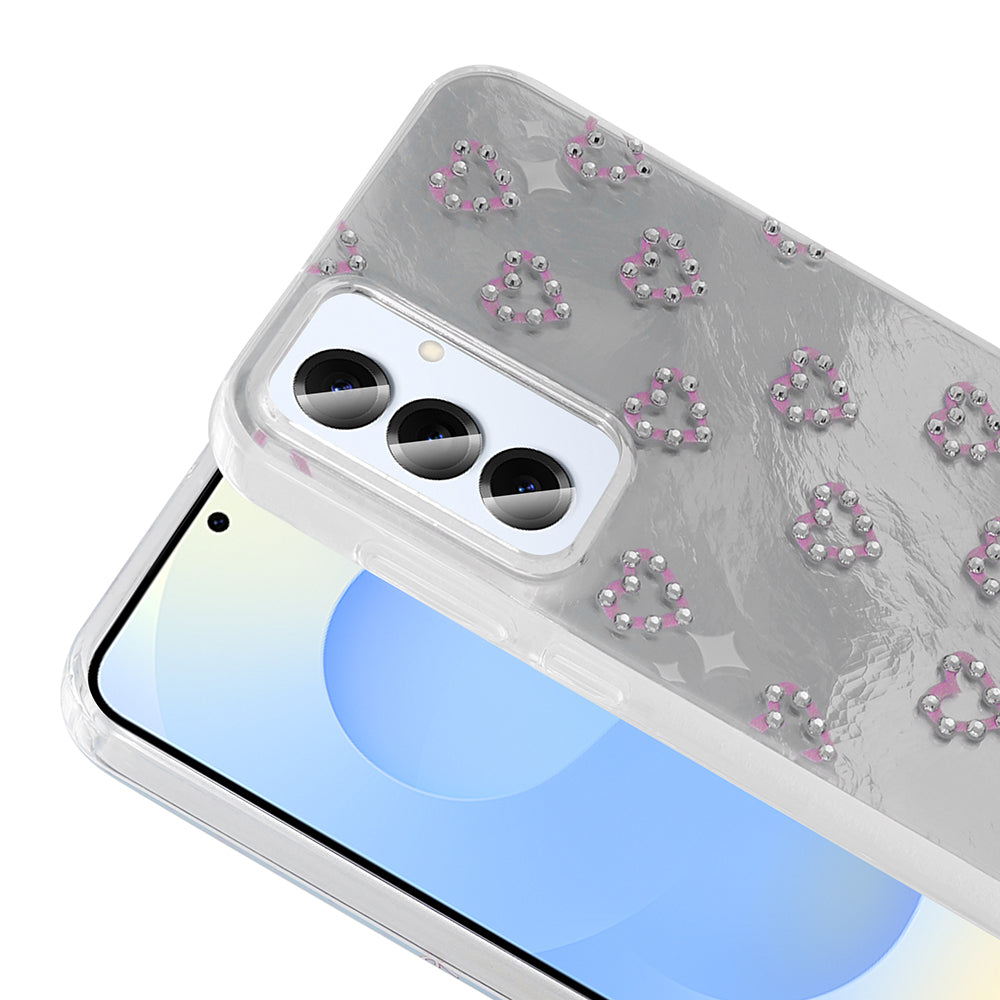 Galaxy A16 Kılıf Kamera Korumalı Figürlü Zore Ponti Silikon Kapak Lila