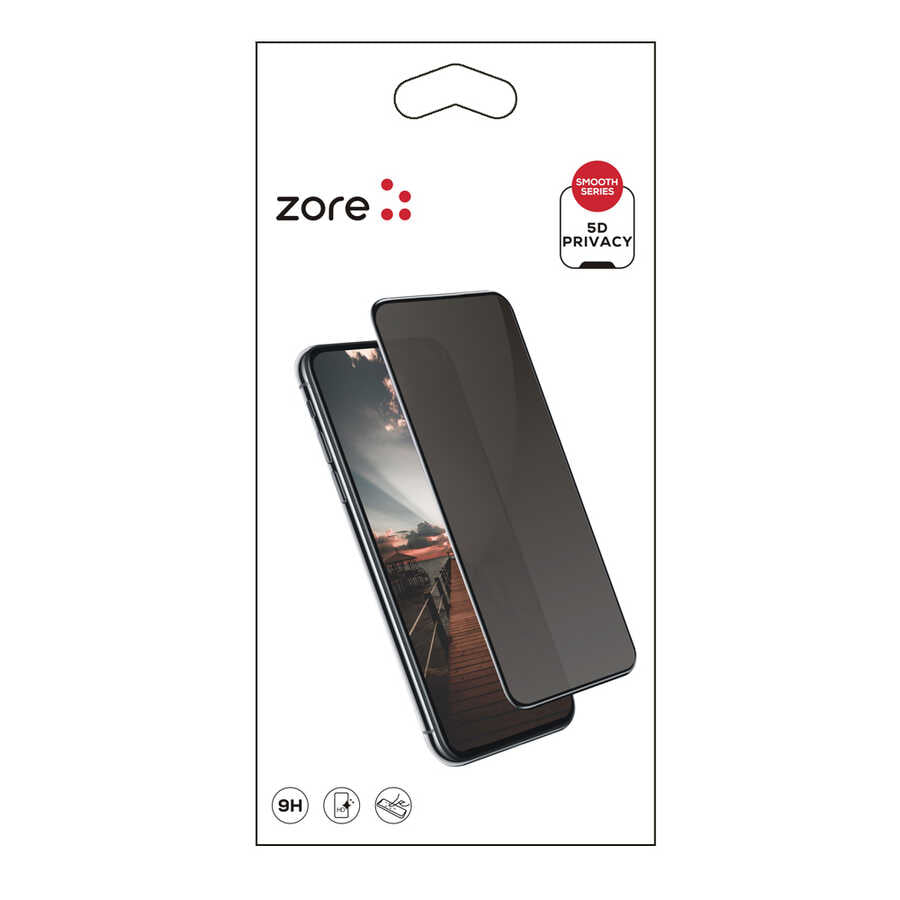 Galaxy A36 Zore New 5D Privacy Temperli Ekran Koruyucu Şeffaf