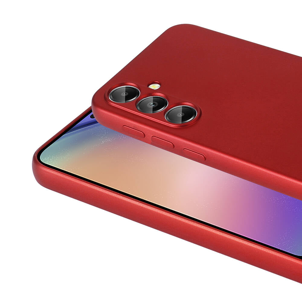 Galaxy A55 Kılıf Zore Premier Silikon Kapak Mürdüm