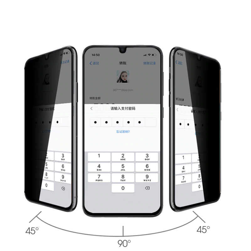 Galaxy A56 Zore New 5D Privacy Temperli Ekran Koruyucu Şeffaf