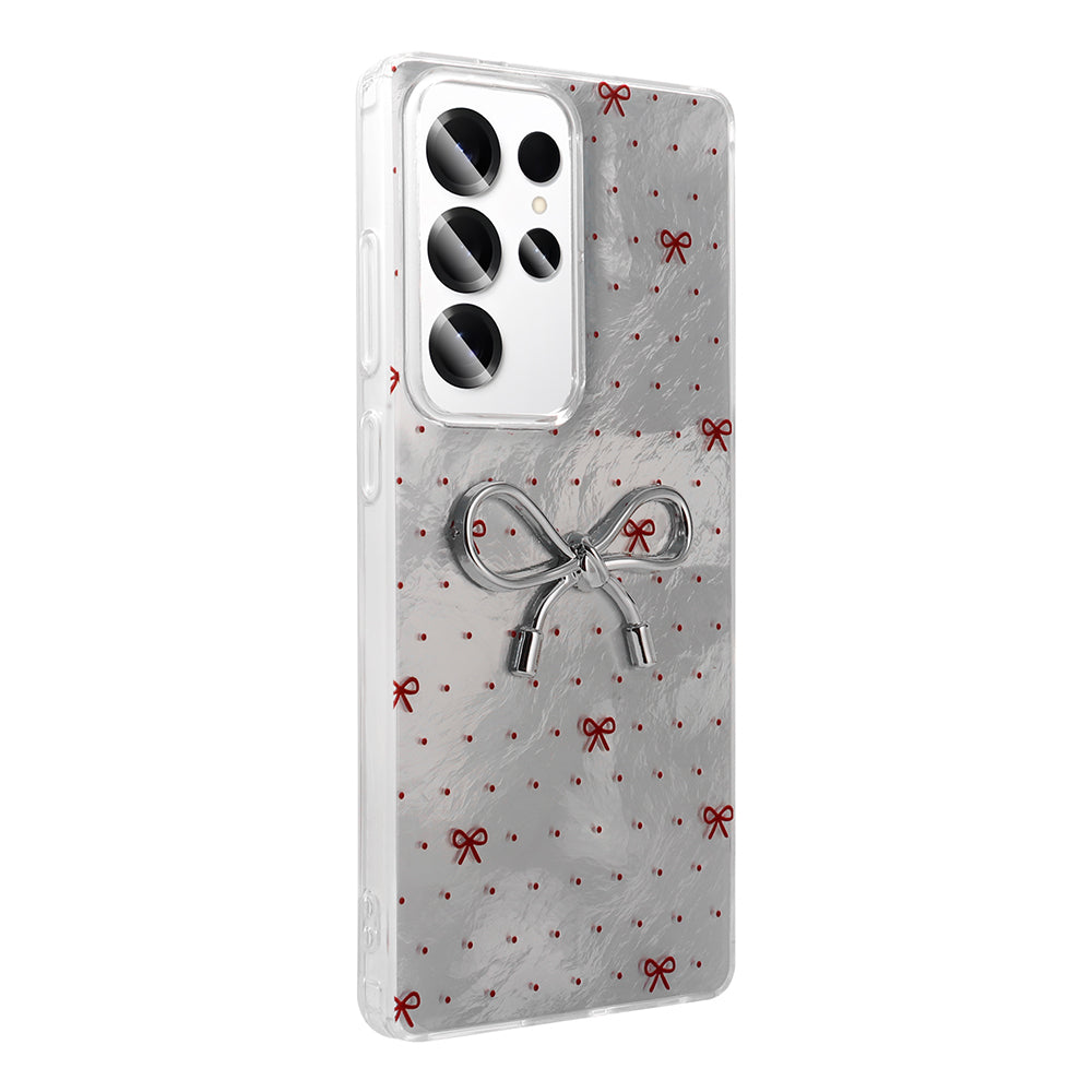 Galaxy S23 Ultra Kılıf Kamera Korumalı Figürlü Zore Ponti Silikon Kapak Lila