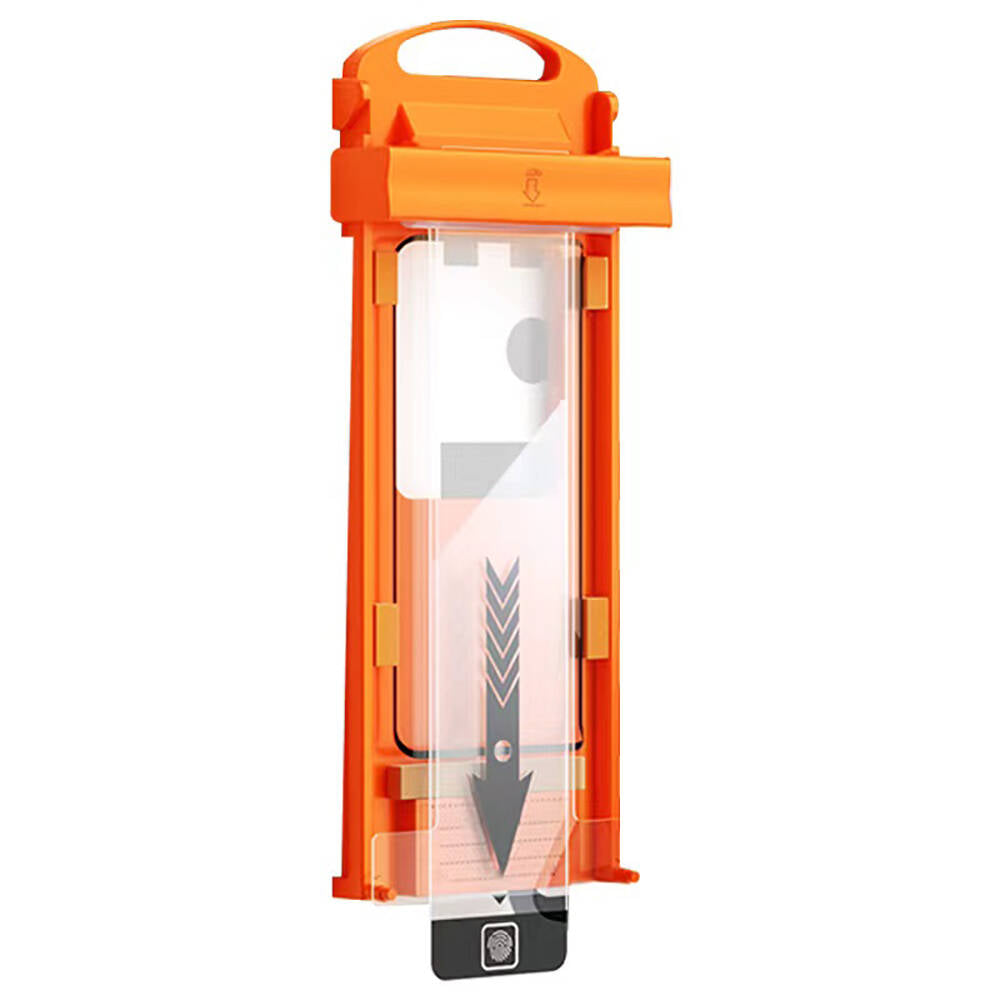 Galaxy S23 Ultra Zore Kolay Uygulama Aparatlı P-Van Cam Ekran Koruyucu Siyah