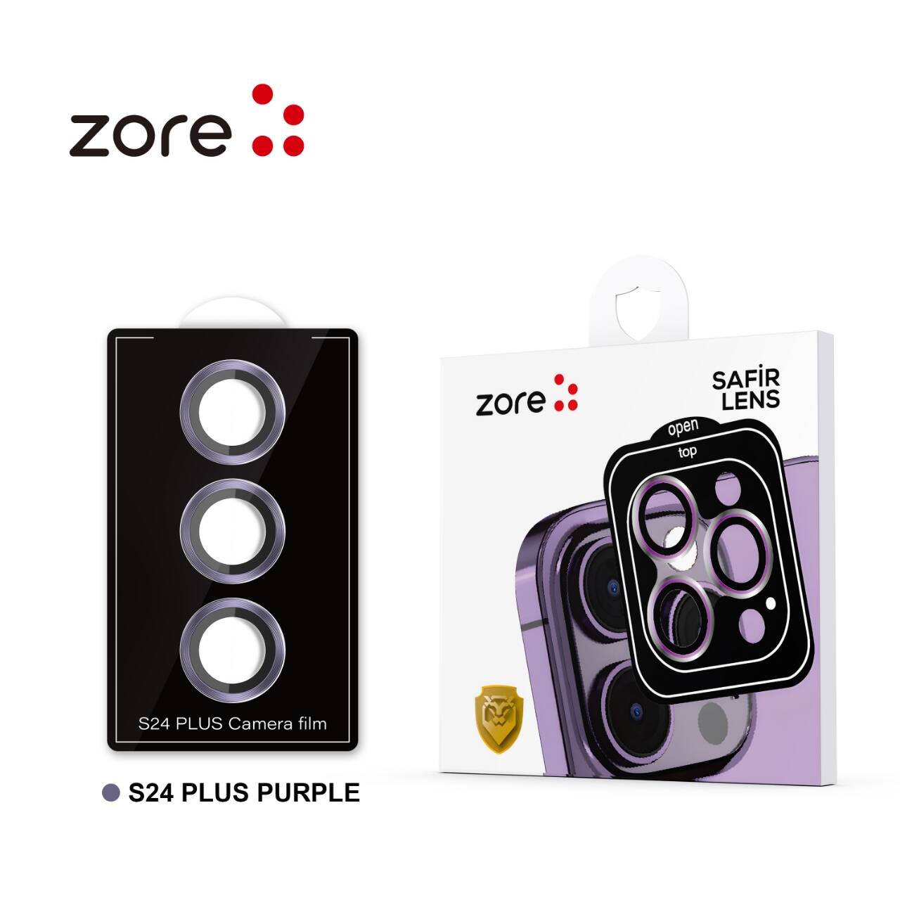 Galaxy S24 Plus Zore Kamera Lens Koruyucu Cam Filmi Sarı