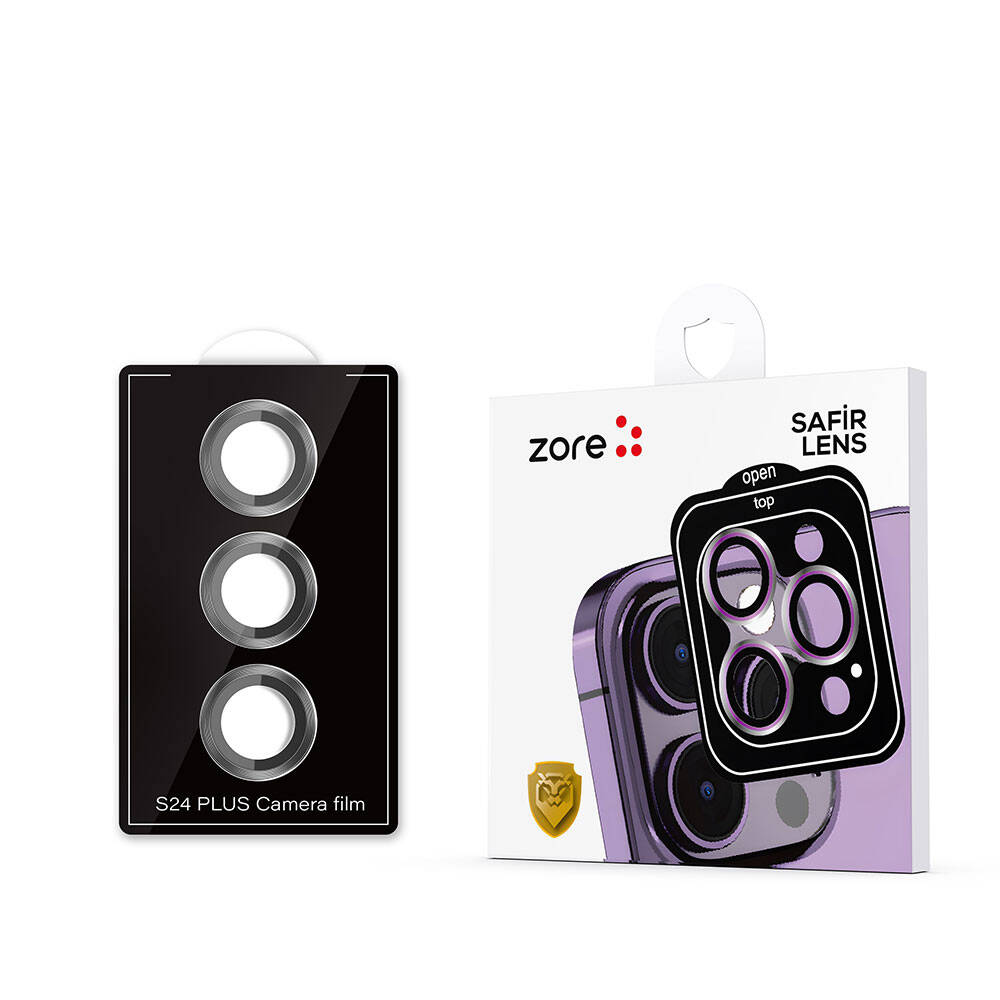 Galaxy S24 Zore Kamera Lens Koruyucu Cam Filmi Gold