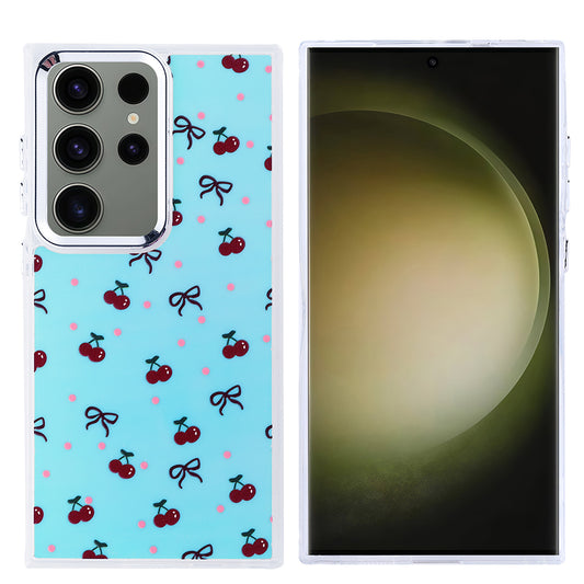 Galaxy S25 Ultra Kılıf Airbag Tasarımlı Zore Hadra Kapak Kiraz