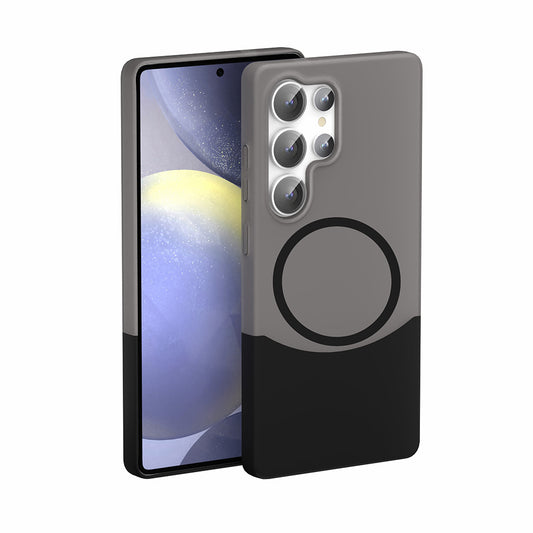 Galaxy S25 Ultra Kılıf M-Safe Şarj Özellikli Mıknatıslı Zore Duble Kapak Siyah