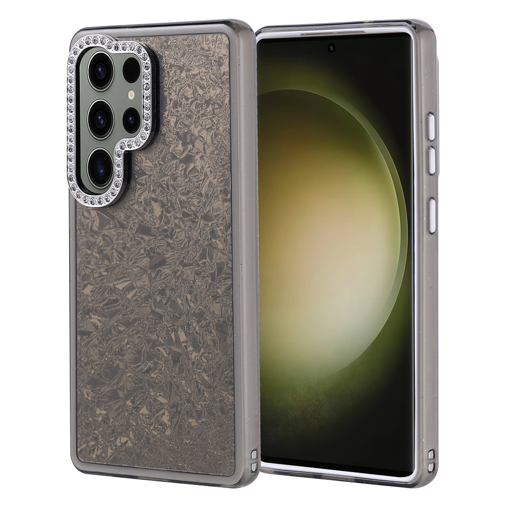 Galaxy S25 Ultra Kılıf Taşlı Tasarımlı Zore Kapi Kapak Gold