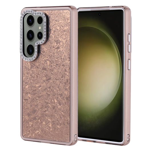 Galaxy S25 Ultra Kılıf Taşlı Tasarımlı Zore Kapi Kapak Gold