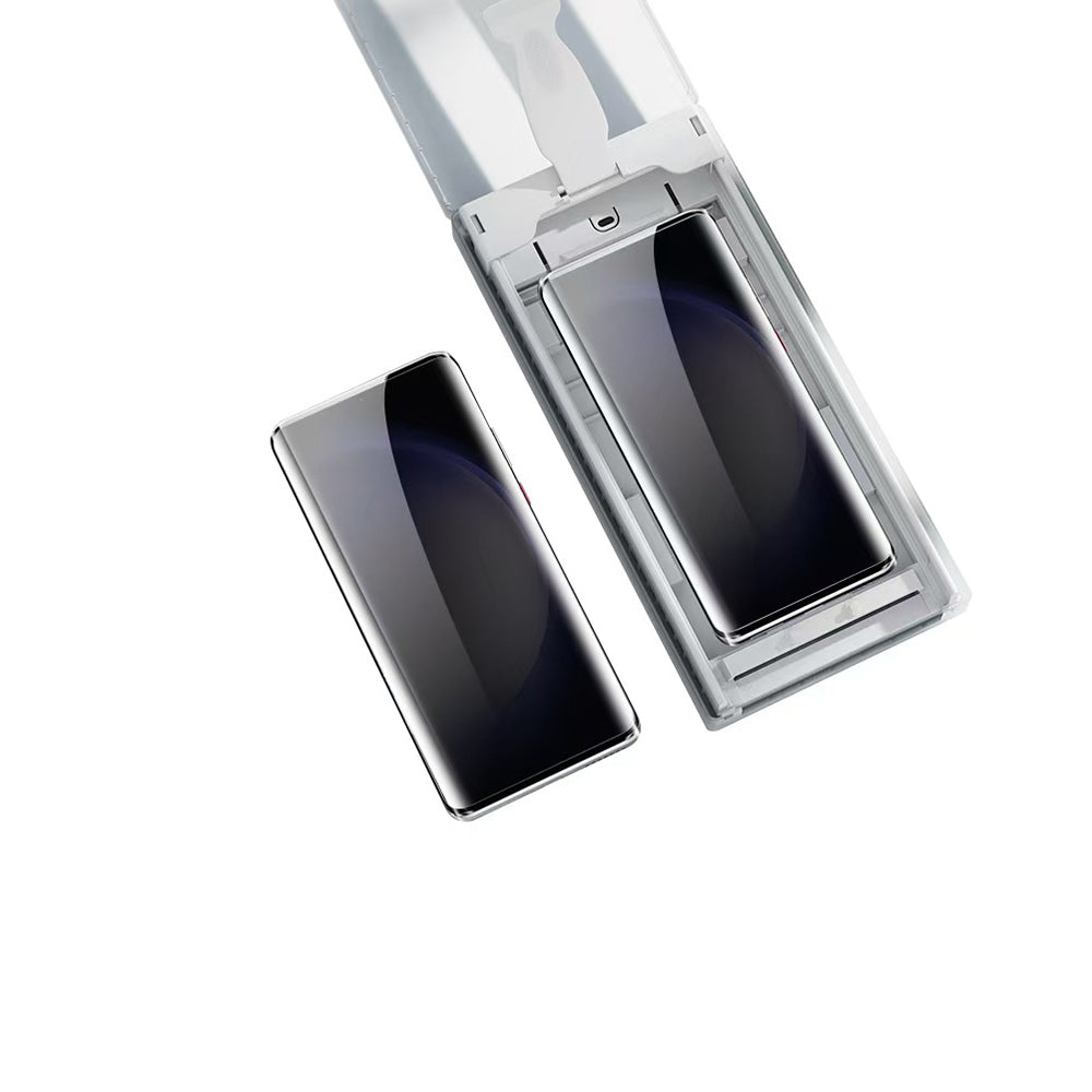 Galaxy S25 Ultra Zore Kolay Uygulama Aparatlı Privacy Easy Body Hayalet Ekran Koruyucu Siyah