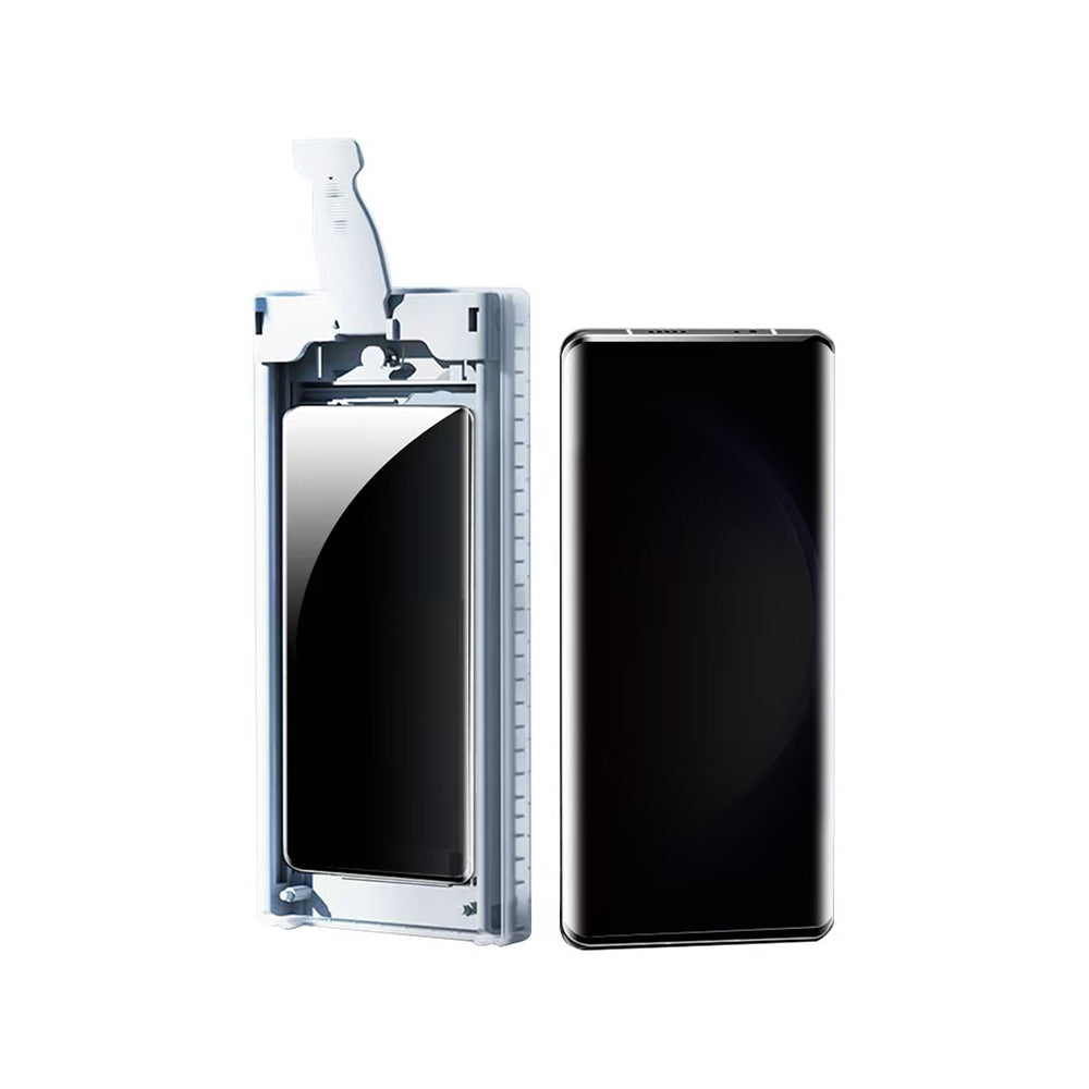 Galaxy S25 Ultra Zore Kolay Uygulama Aparatlı Privacy Easy Body Hayalet Ekran Koruyucu Siyah