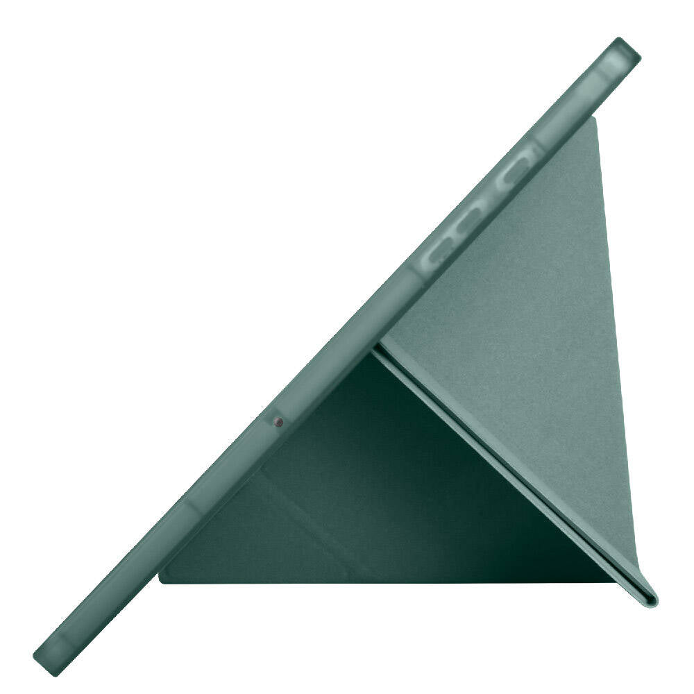 Galaxy Tab A9 Kılıf Zore Tri Folding Kalem Bölmeli Standlı Kılıf Mavi