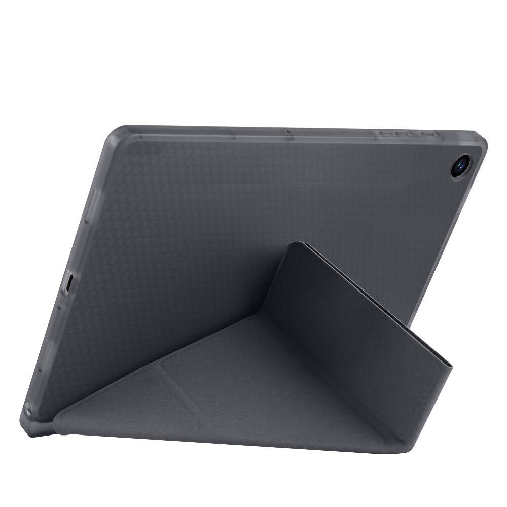 Galaxy Tab A9 Plus Kılıf Zore Tri Folding Kalem Bölmeli Standlı Kılıf Lila