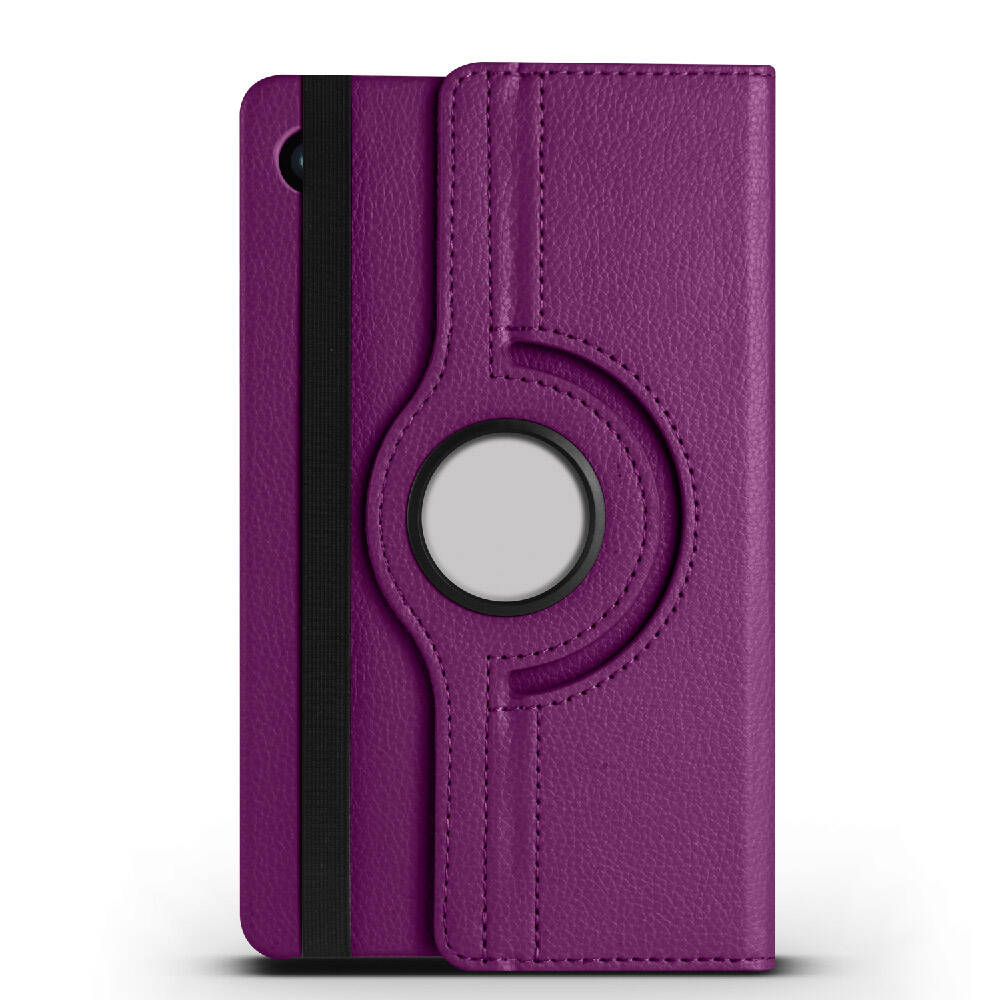 Galaxy Tab A9 Plus Zore Dönebilen Standlı Kılıf Mor